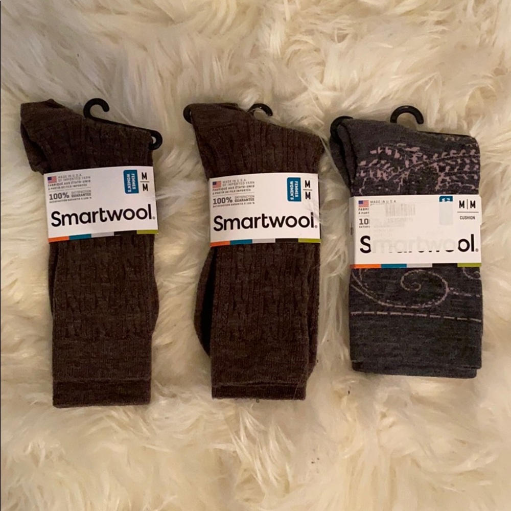 NWT 3 pairs of wool socks by Smartwool-M